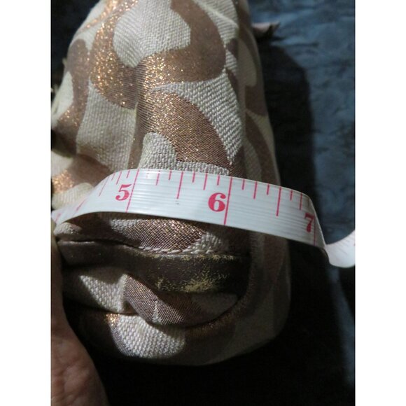 COACH 2009 Parker OP Art Frame Kisslock Triple Compartment Signature Sufflette - Picture 10 of 16